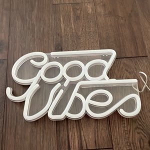Good Vibes LED light up sign